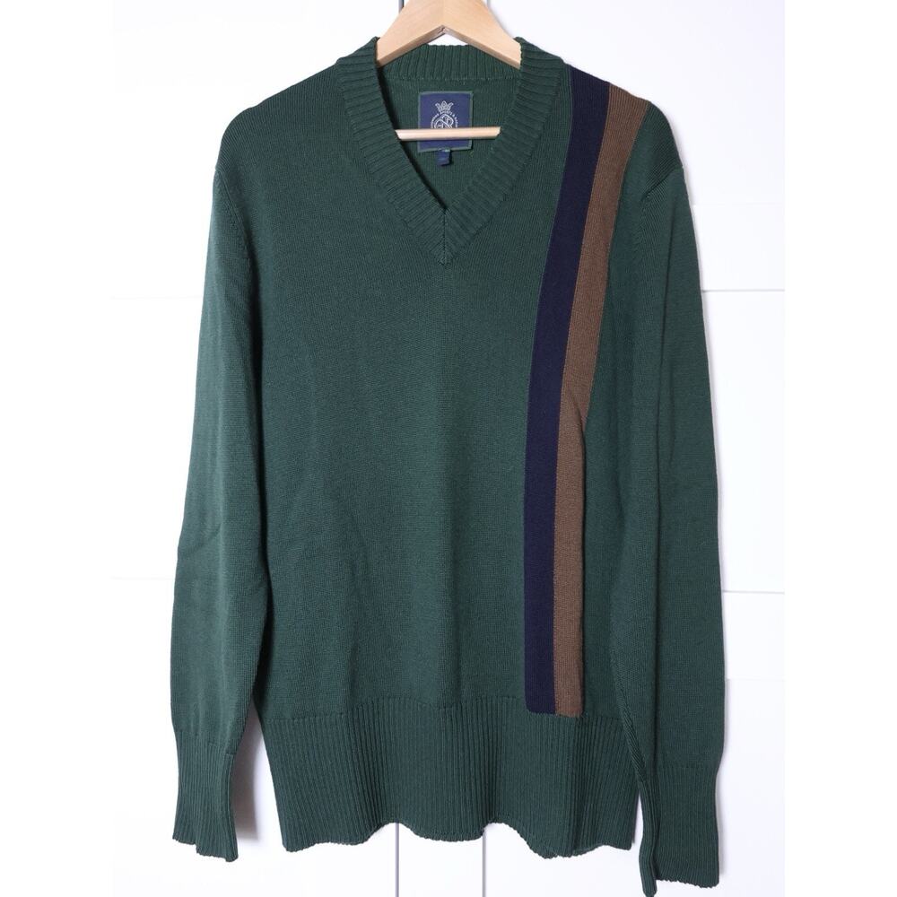 Belstaff Goodwood Sports & Racing Virgin Wool VNeck Sweater Size XL 2013 Archive